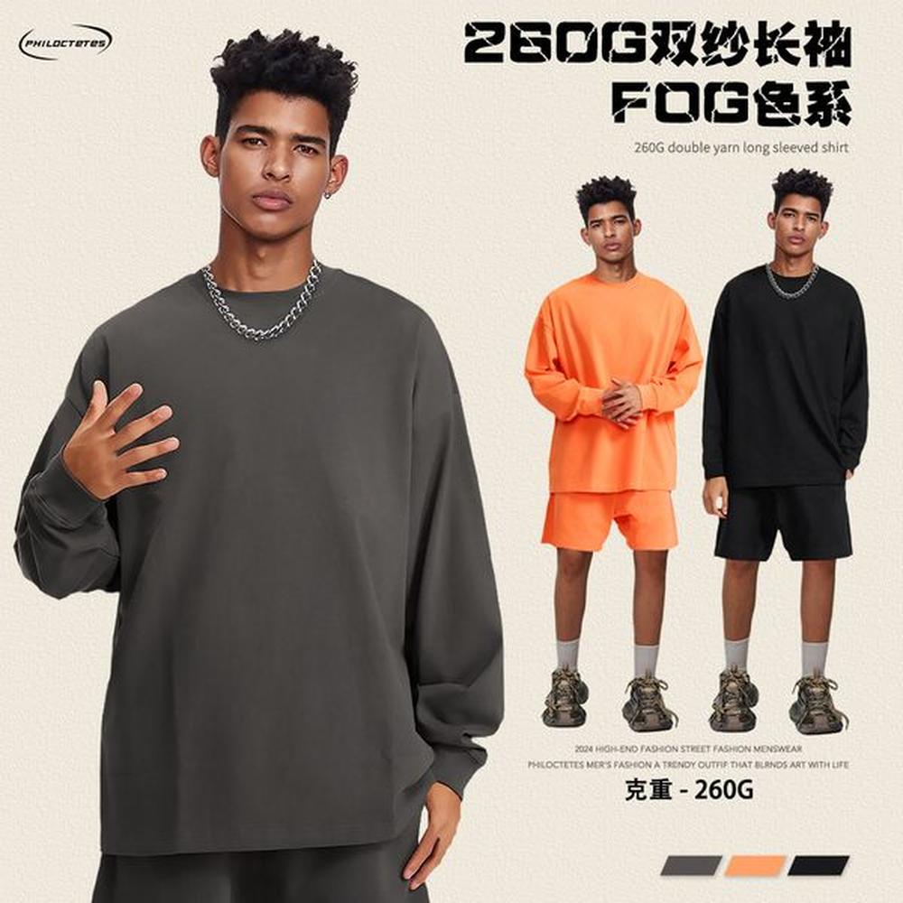 designers new g double yarn long sleeved tshirt mens fashion