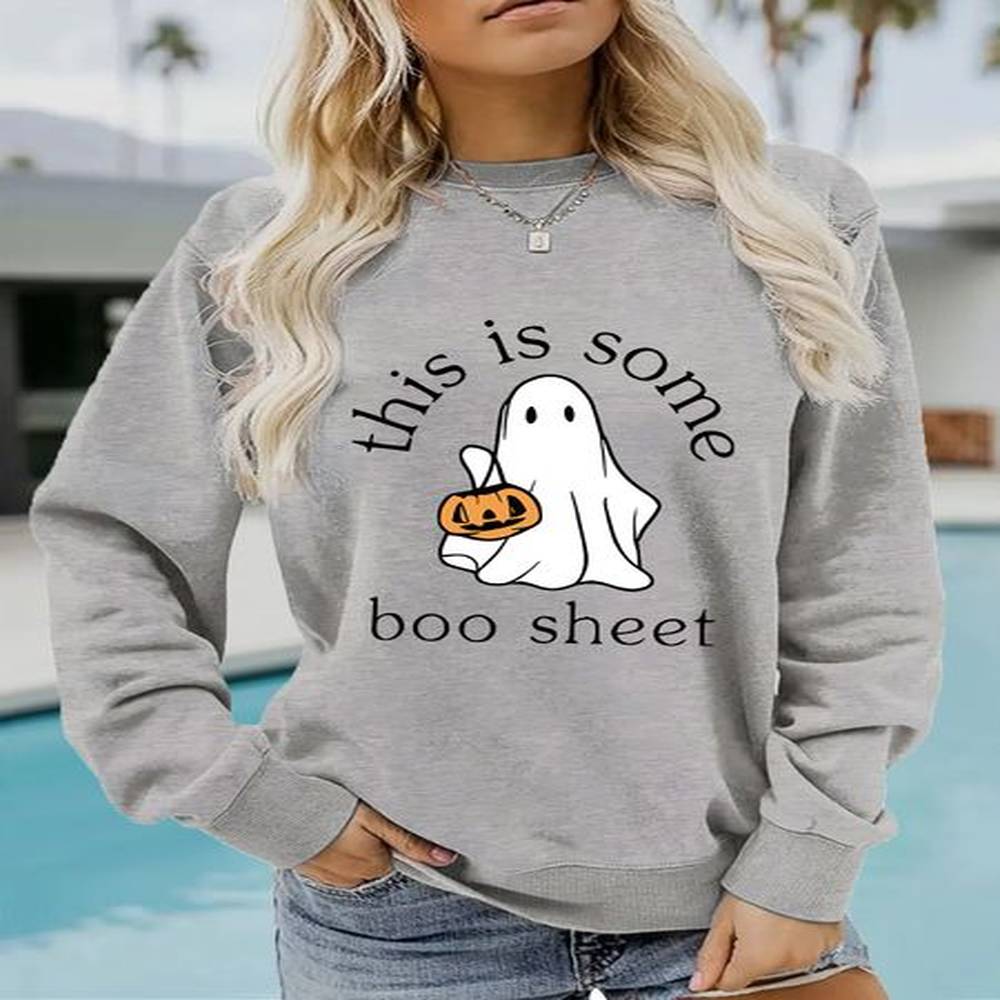 designers new womens long sleeved sweatshirt halloween printed sweatshirt sweatshirt