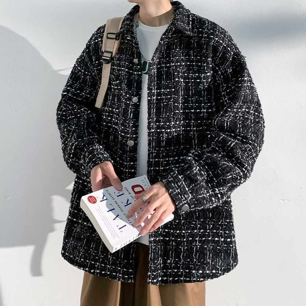 designers new woolen small xiangge floral woolen mens spring autumn
