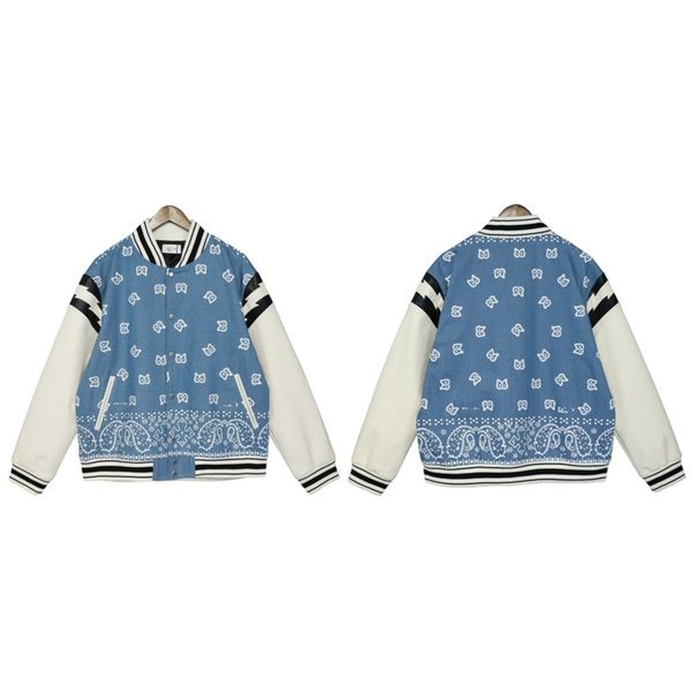 2023 desinger clothes men jumper jacket Baseball uniform men European American personality retro robot mobilization towel embroidery high we