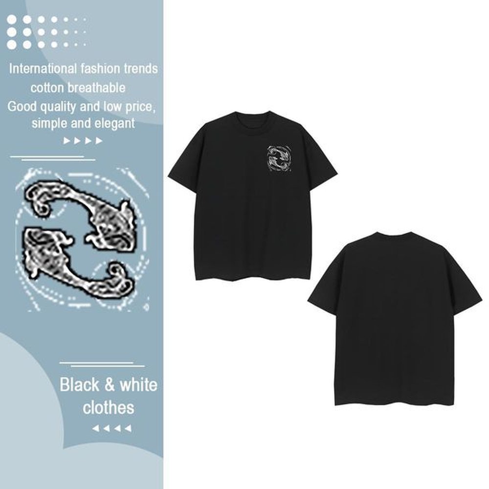 2024 DIY Casual Beach Mens Tshirts painting Breathable Short Sleeve 230g Pure Cotton T Shirts Men Soft Anime Print Clothings