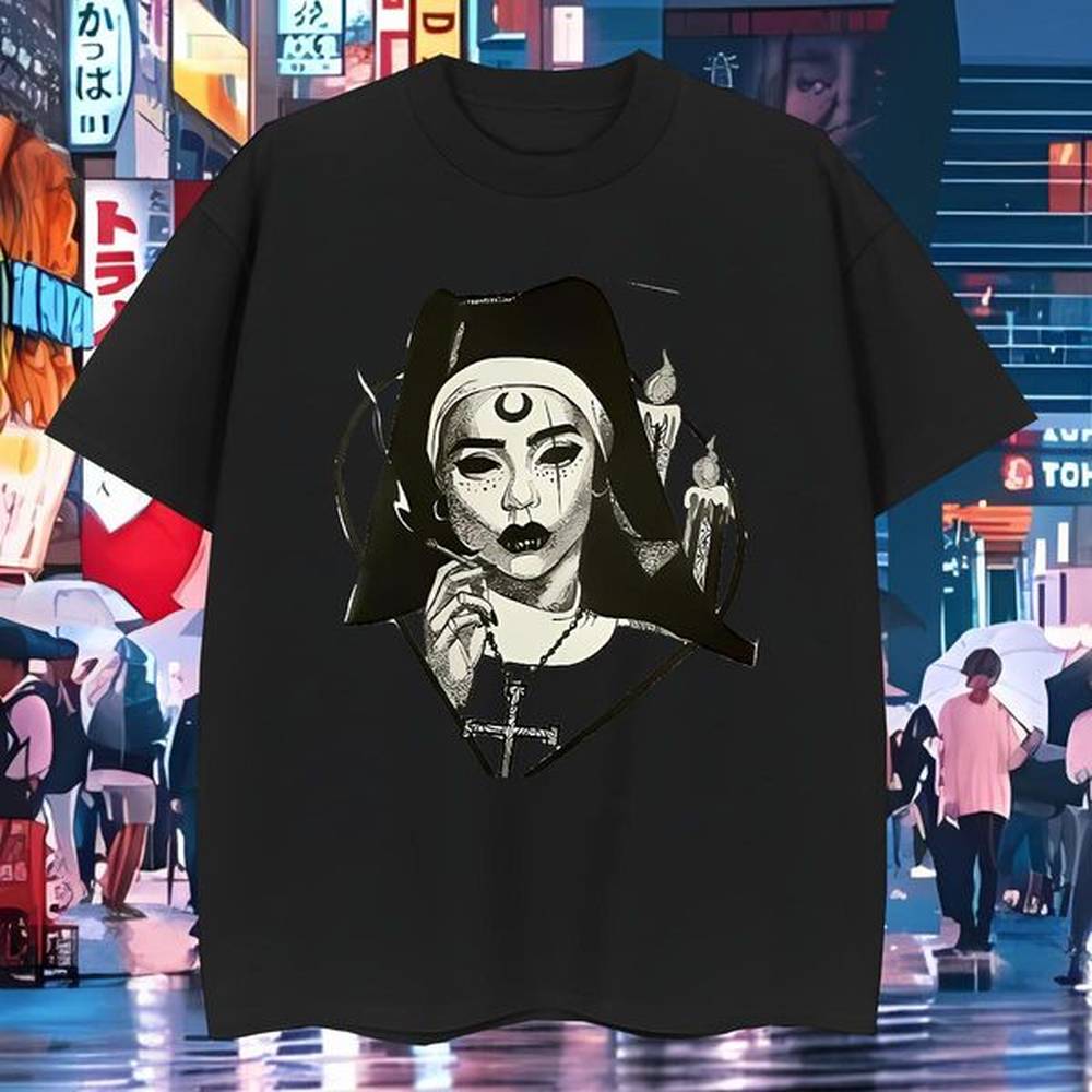 DIY Customized T shirt nun 230g Cotton Tshirts Casual Beach Breathable Short Sleeve White Plus Size Unisex Top Tees