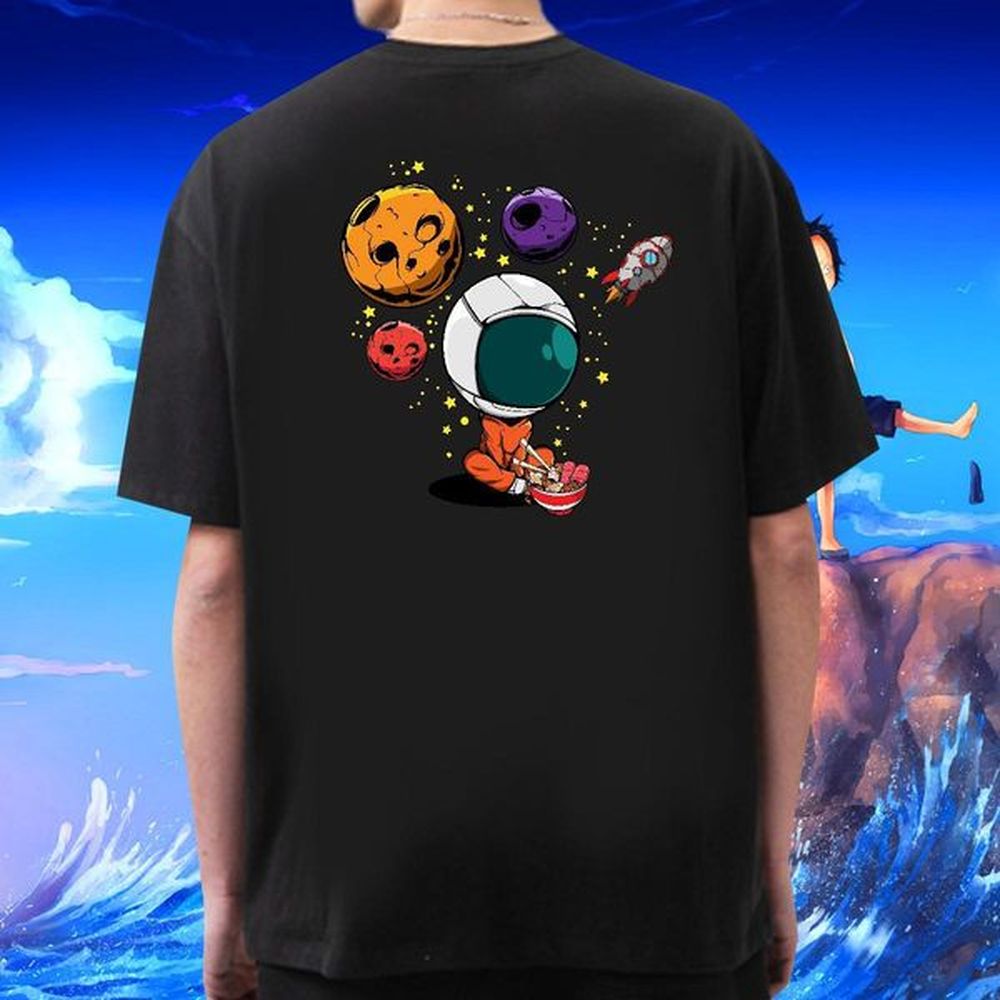 DIY Customized Tshirts 100% Cotton 230g Street Wear universe Breathable Crew Neck Man T Shirts Loose Asian Size Tops