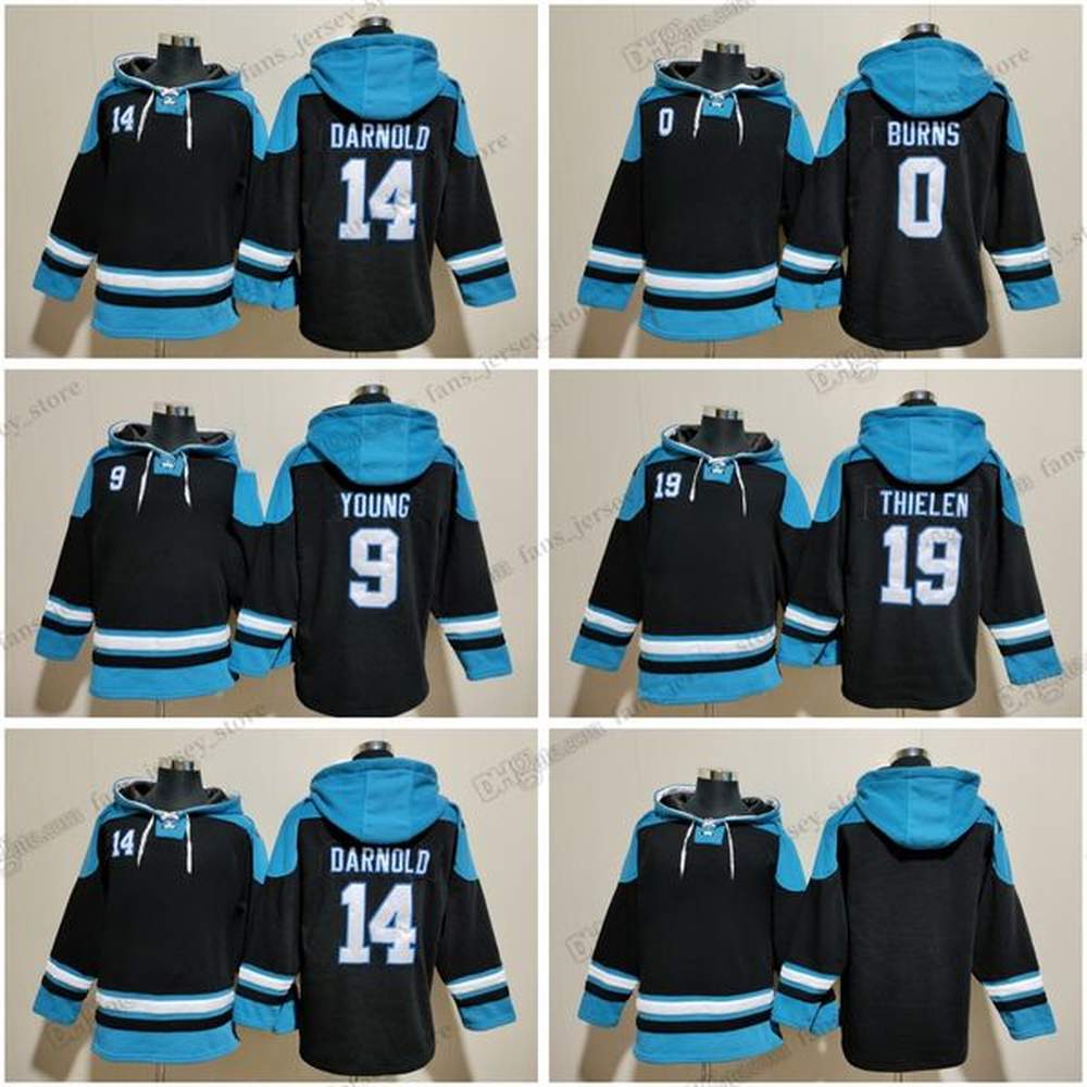 DIY Designer Bryce Young Hoodie Brian Burns Sam Darnold Adam Thielen Winter Plush Sweater Hooded Ins Fashion Students Spring and Autumn Team