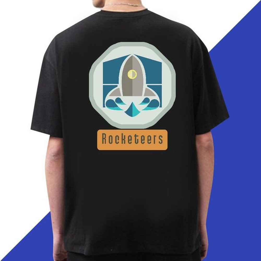 DIY Men Tees 100% Cotton 230g Outdoor rocket Breathable Crew Neck T-Shirts Soft Graphic Tops Tees