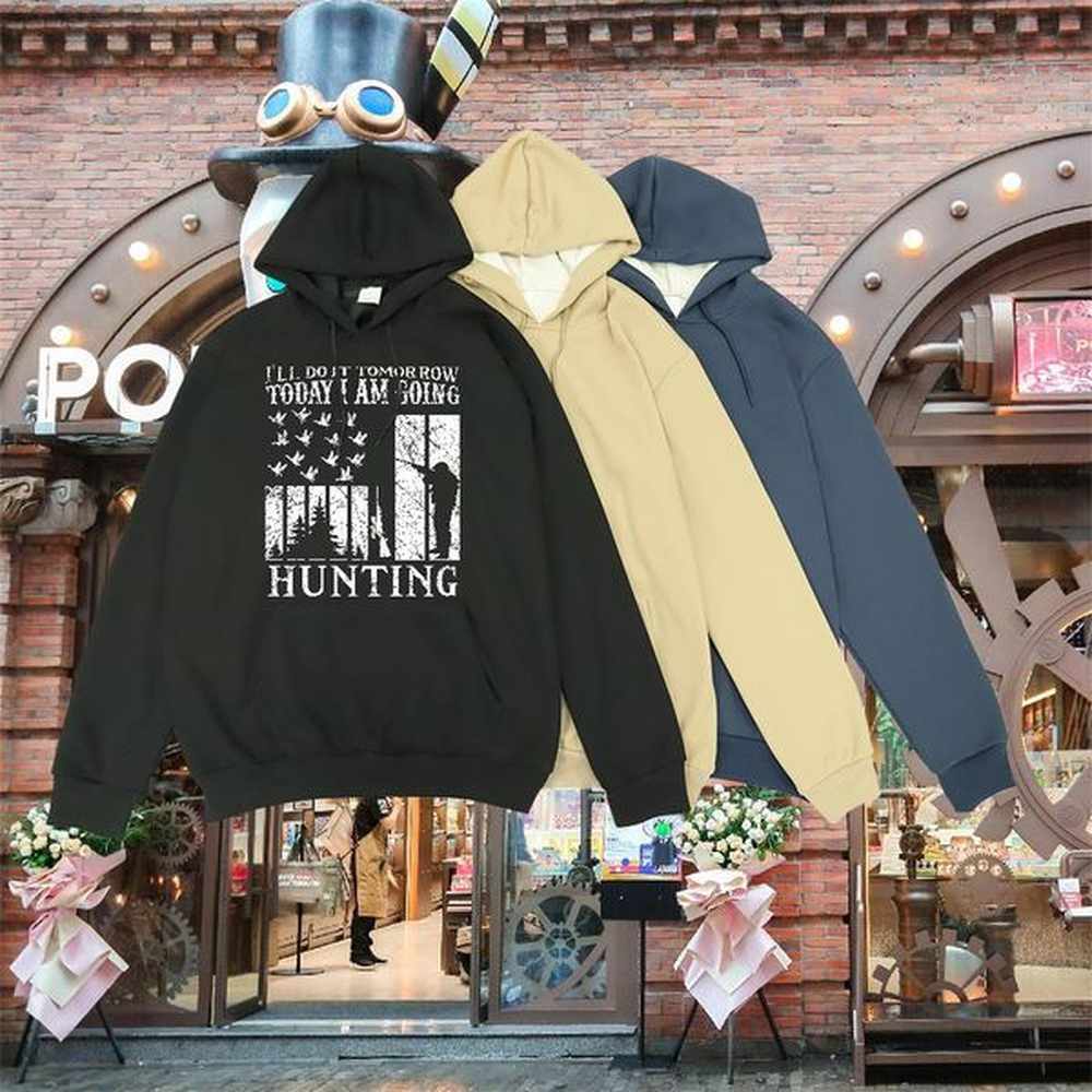 DIY Men's Hooded Sweatshirt Breathable Drawstring Loose Couples Hoodie US Size Top Hoodie Outdoor Cotton 350g
