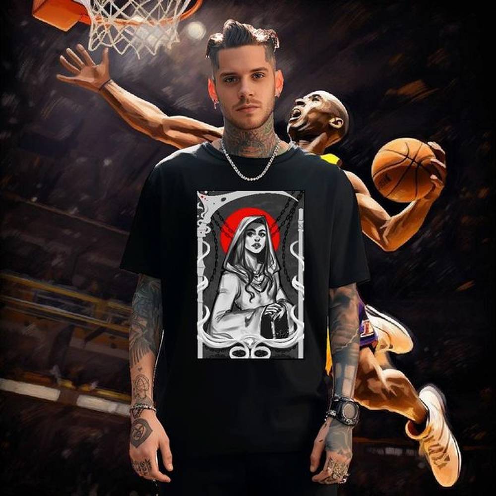 2024 DIY T Shirts Men Street Wear 230g Cotton Soft Men Tops Tees Crew Neck Cotton Skull Tshirts