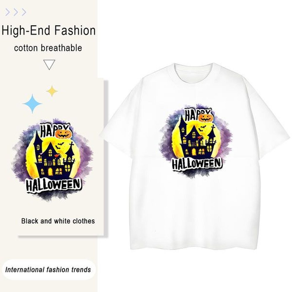 DIY Tshirts Beach 230g Cotton Tops Tees O Neck Short Sleeves Comfortable T-Shirts Custom Print Oversized