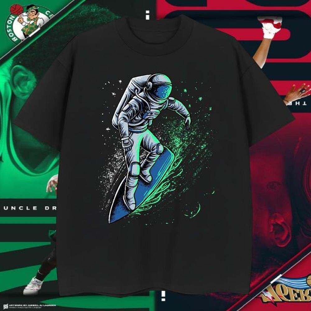 DIY Tshirts 230g Pure Cotton Street universe Breathable Soft T shirt Popular Custom Cartoon Clothes