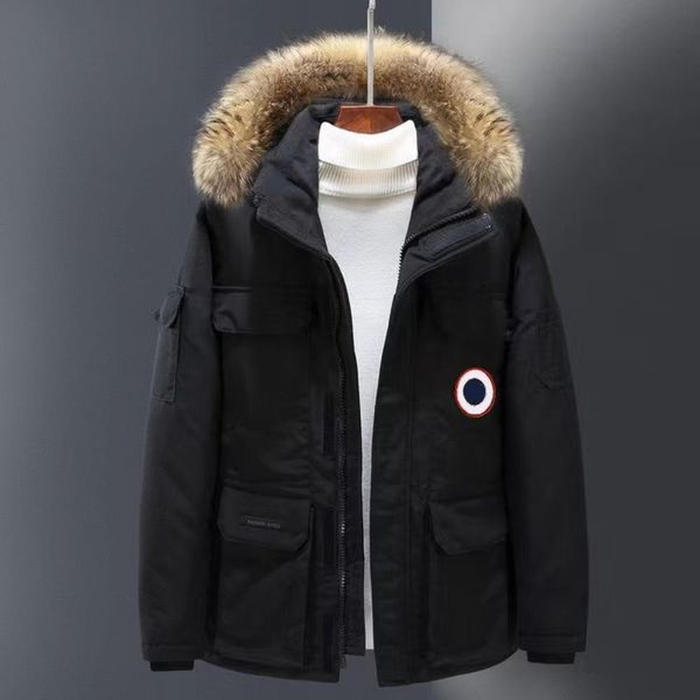 Down jacket men's short style 2024 winter new fashion trend European and American style duck down winter clothing warm jacket trend