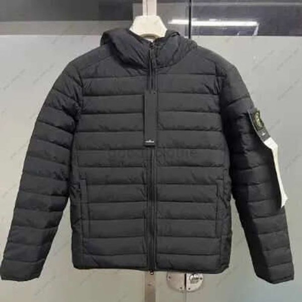 Down Parkas Cp Mens stones Outerwear island Designer Compagnie Badges Zipper Shirt Jacket Loose Style Top Oxford Portable High Street Stones