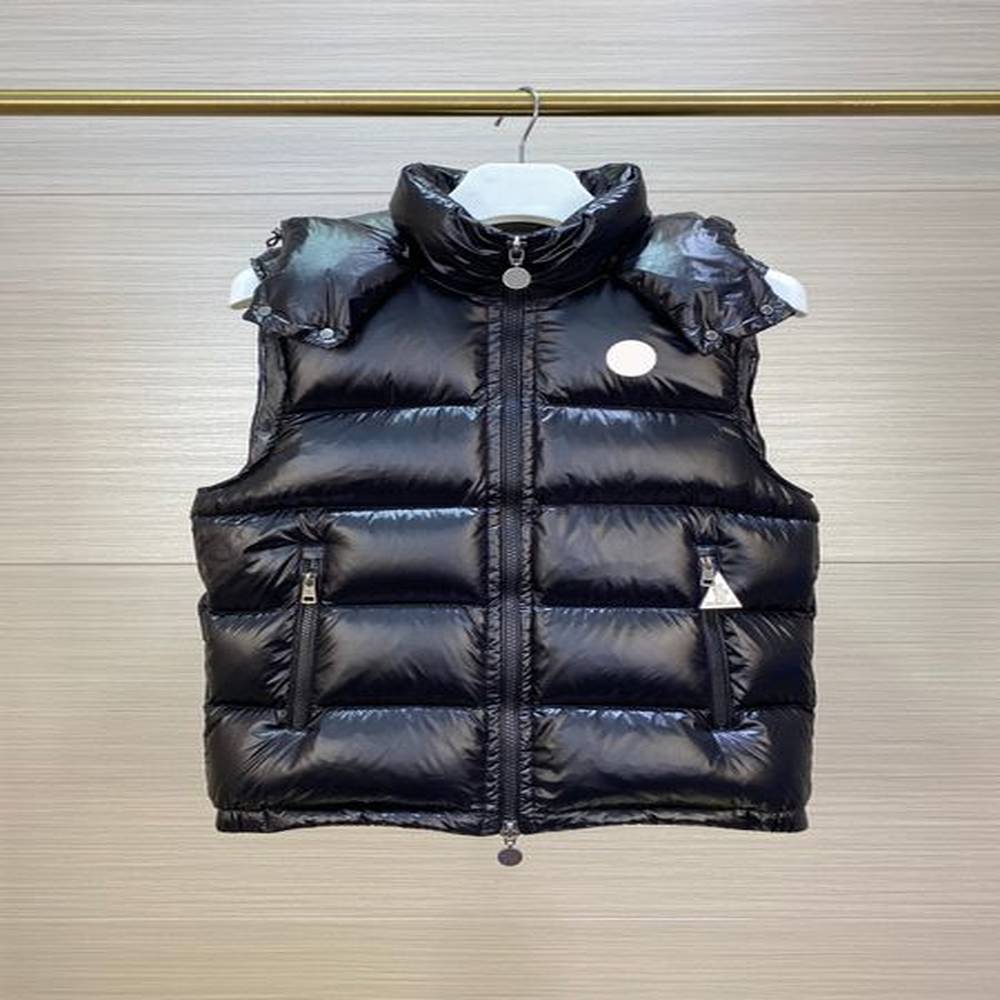 Down Vest Love Vest Iconic Shiny Lacquer Nylon Made of Classic Rectangular Tit Stitch Classic Vest Size 1-5