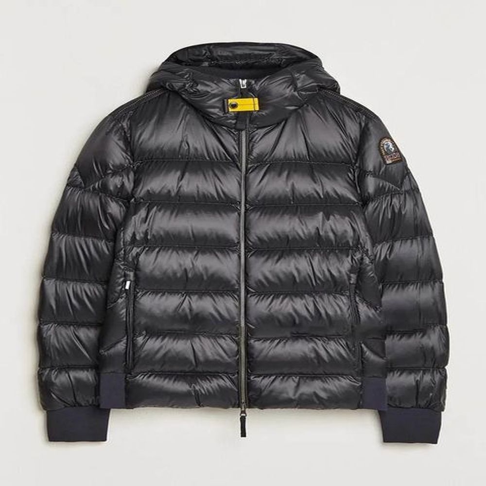 Downs Winter White Duck Down Hooded Black Jacket