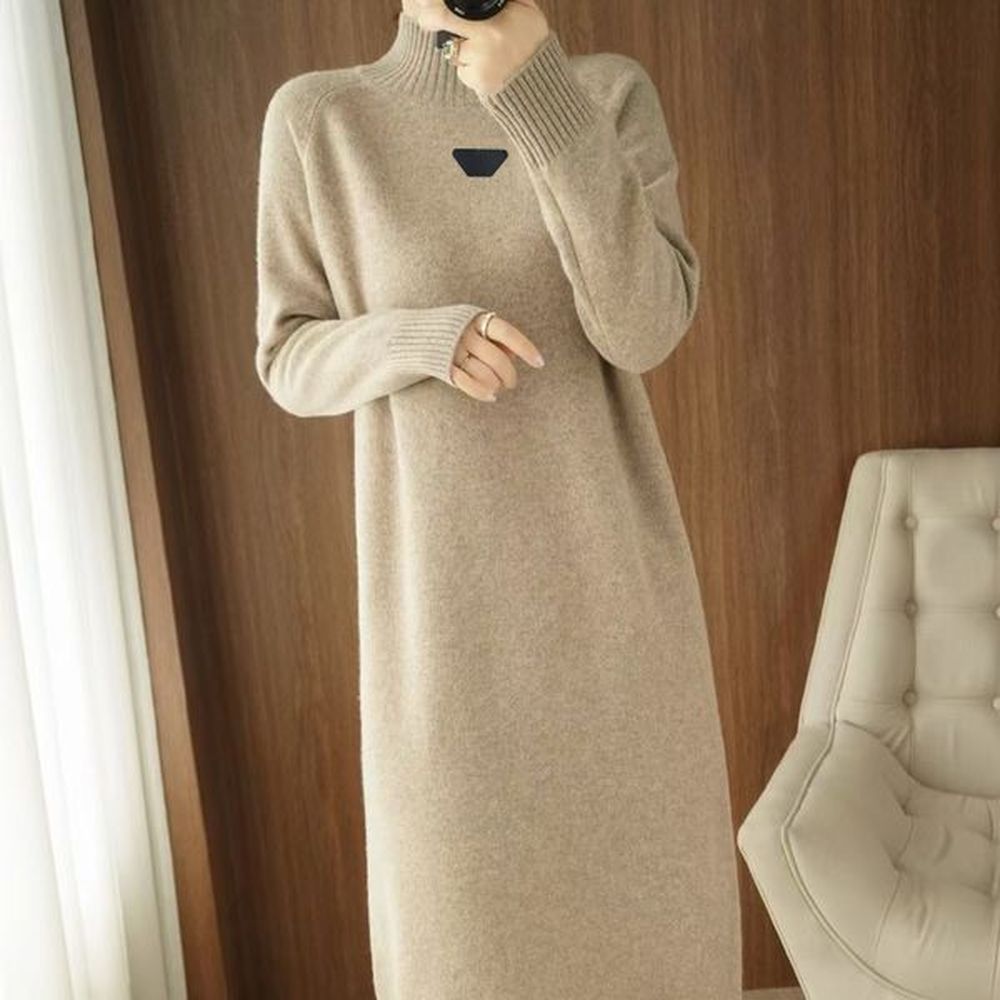 dresses women casual dresses classic knit dress fashion letter pattern