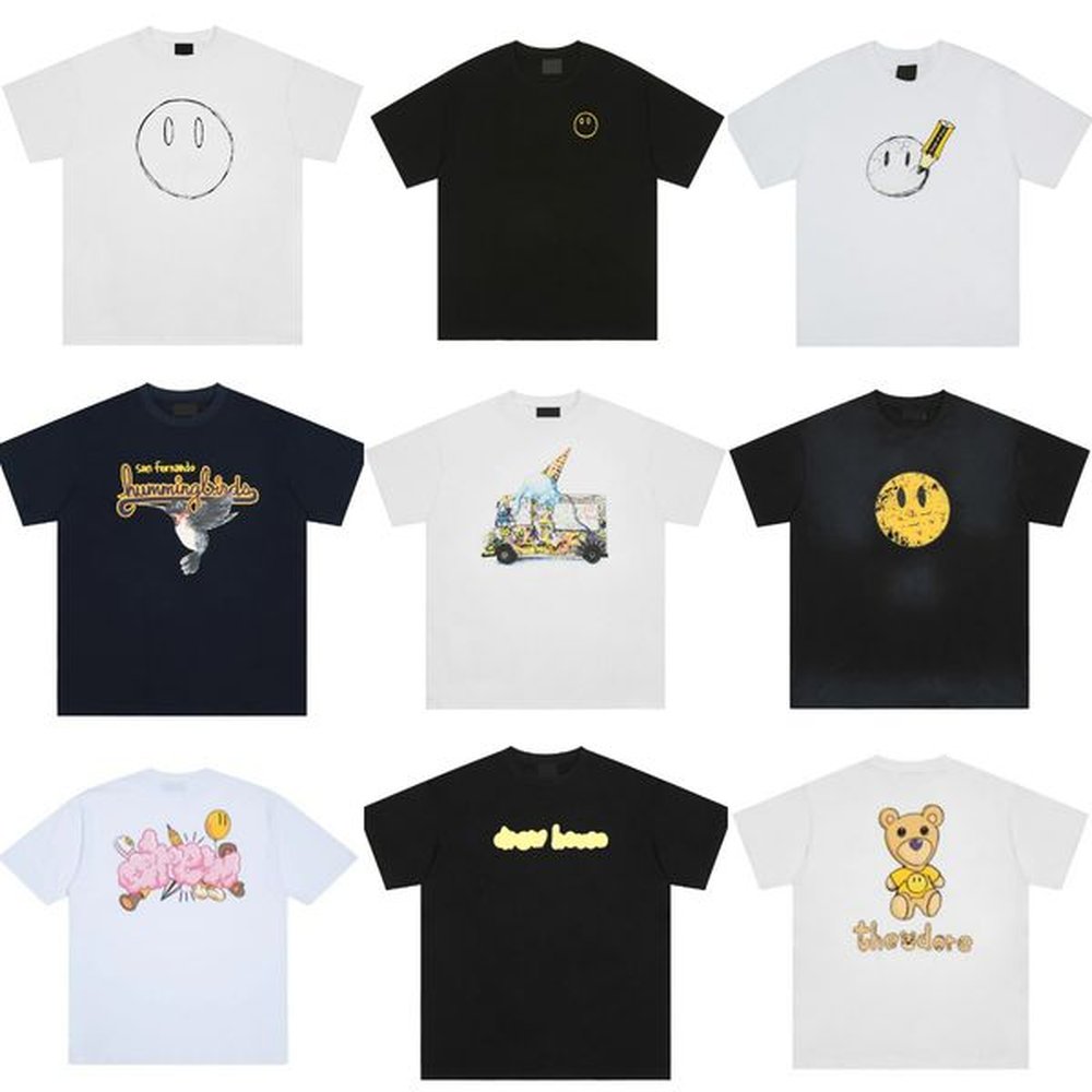drew short high quality basic t shirt for men and