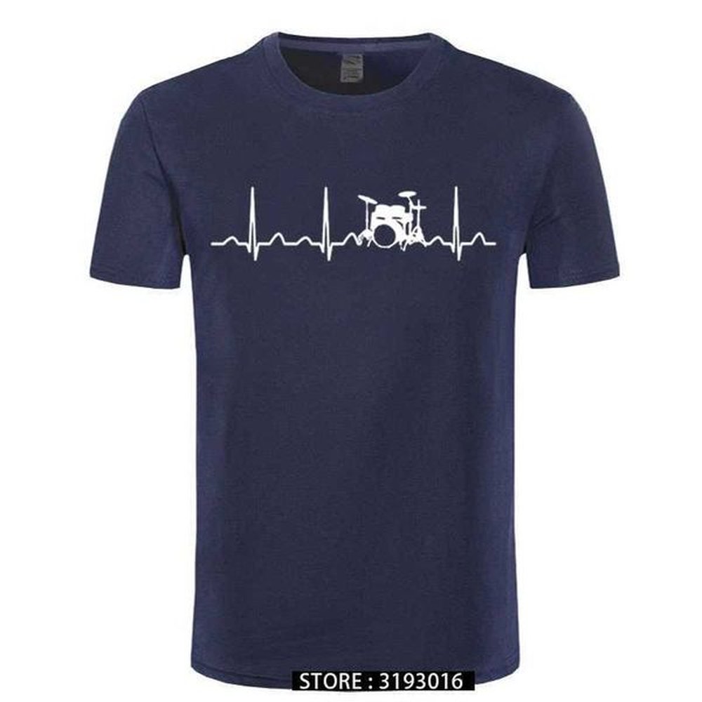 Drummer Heartbeat T-shirt Casual Mens Cool T-shirt 3D Printed Fashionable Japanese T-shirt M250108