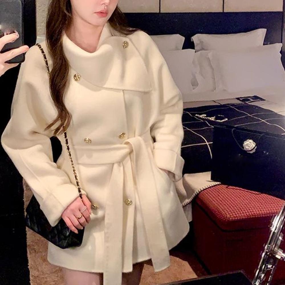 dtemperament french style thousand gold coat for women autumn and
