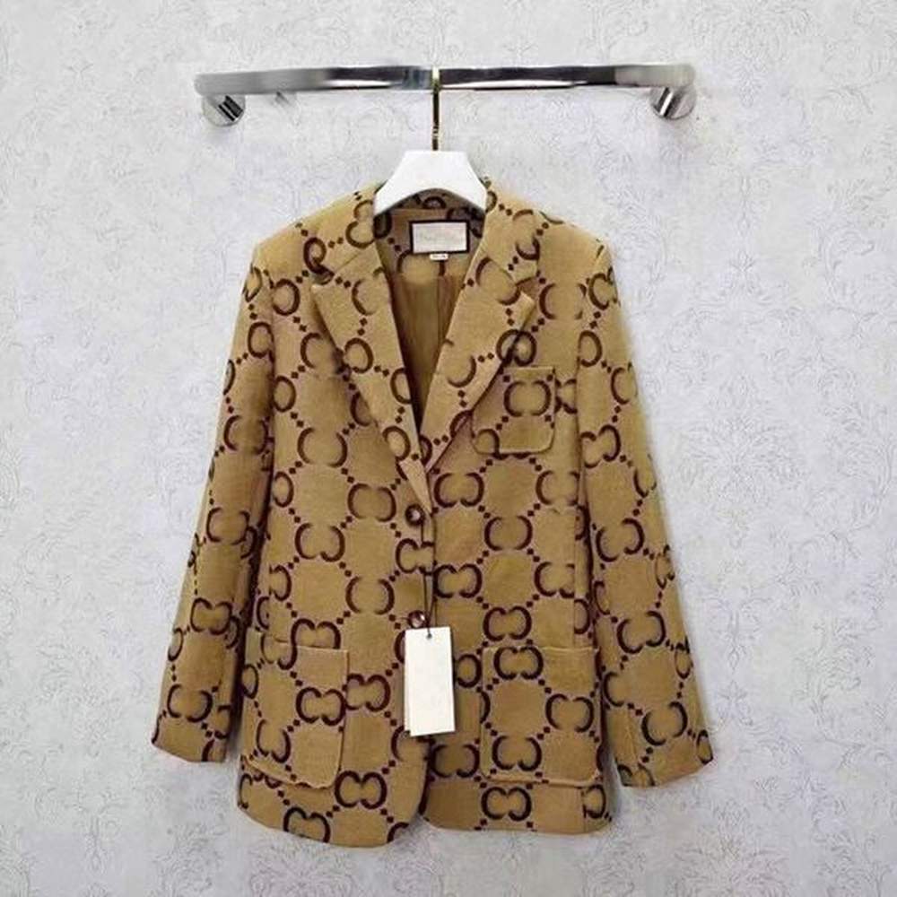 e fashion women suit designer clothes blazer double g spring