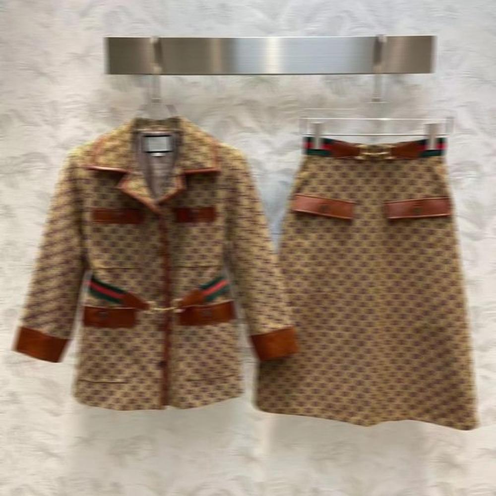 e fashion women suit designer clothes blazers double g spring
