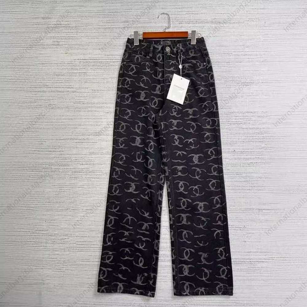 early spring new full pair c loose straight print