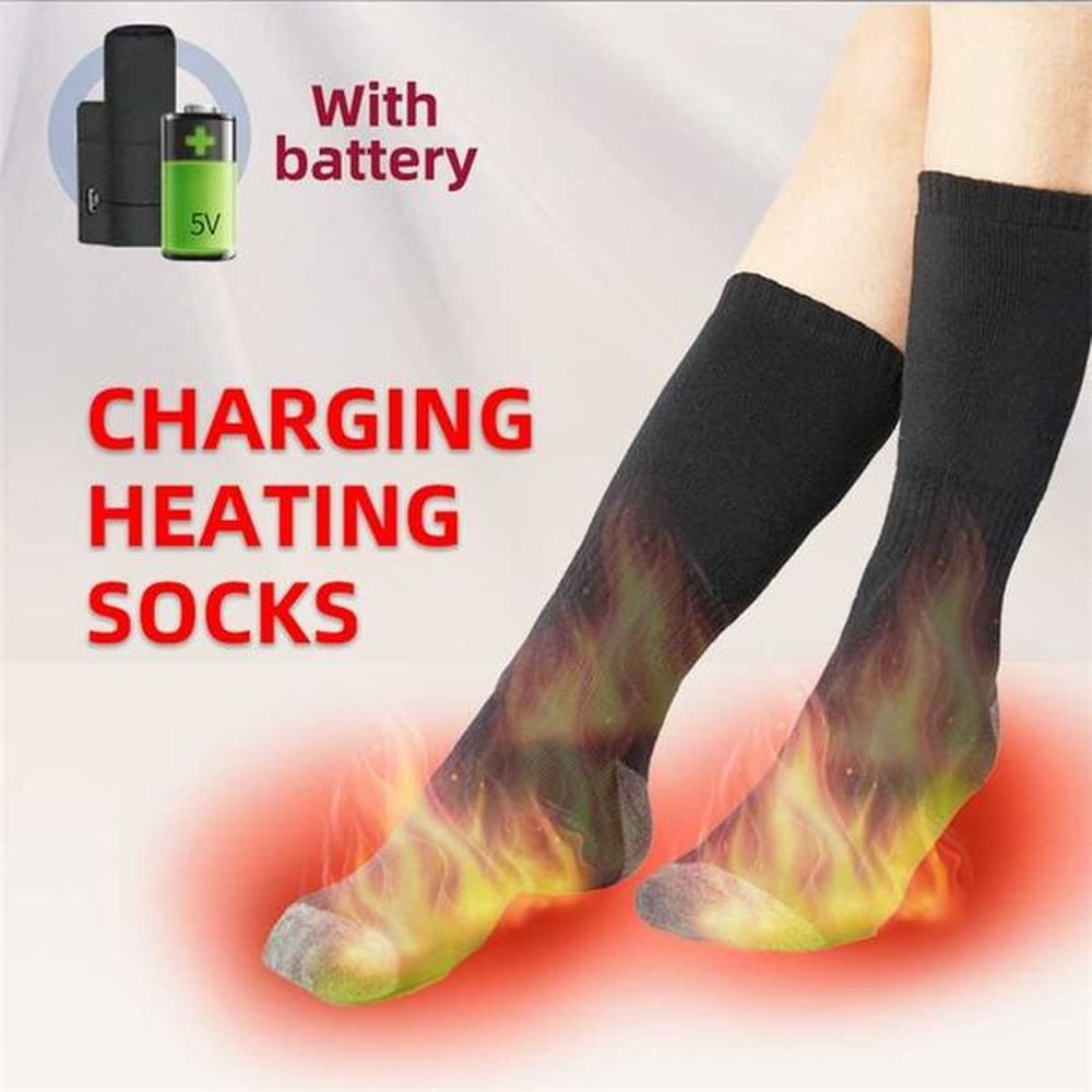 electric heated socks rechargeable battery powered usb thermal socking boot