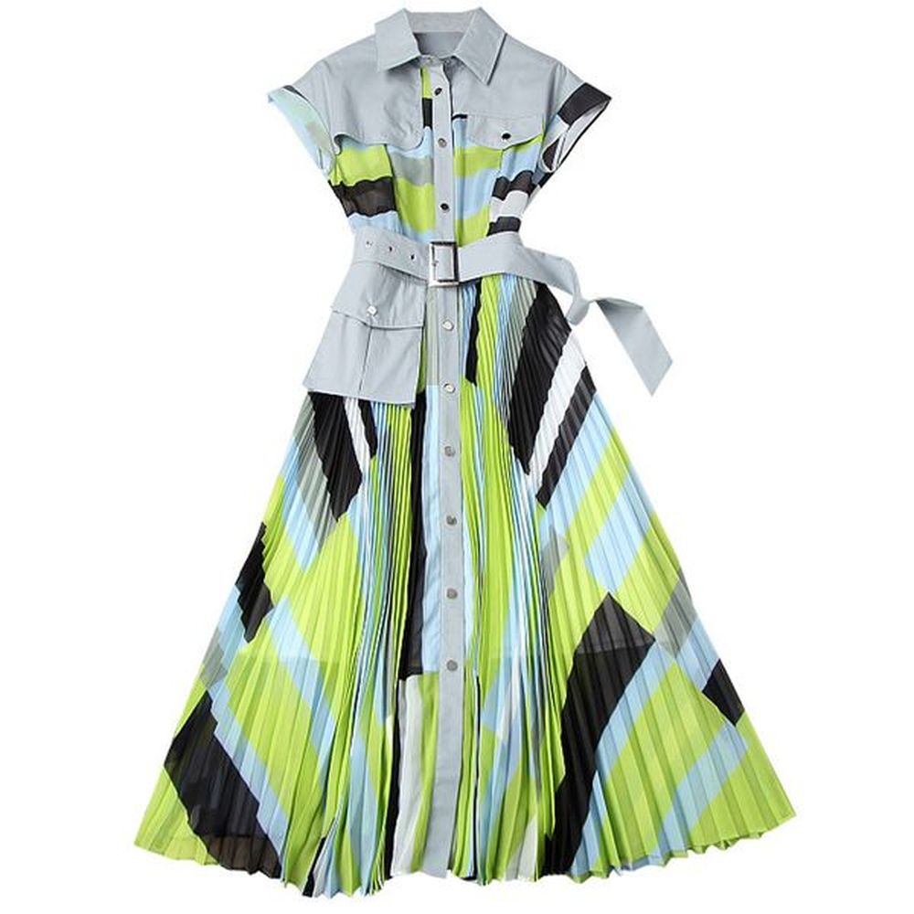 eqw irregular stitching pleated trend ladies clothing european party lace