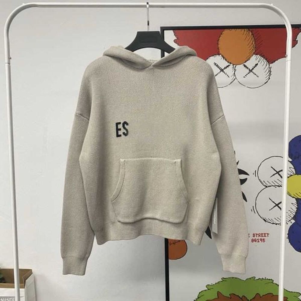 Essentiales Hoodies Sweater Mens Designer Knitted Jumpers Esssential Hoody Essentil Pullover Sweat Shirts Women Oversized Pull Hip Hop Skate