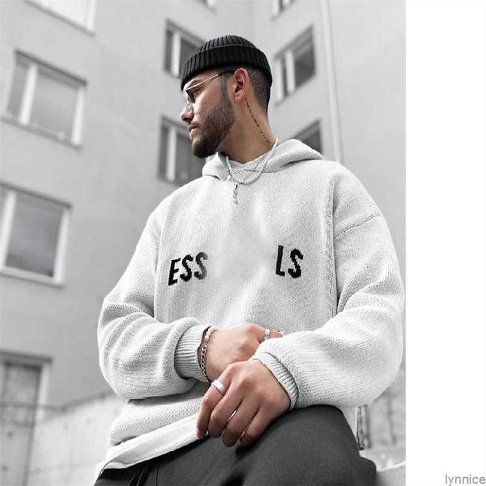 Essientials Hoodie Knit Sweater Ess Pullover Sweat Shirts Men Women Designer Knitted Jumper Pull Set Essentialshoodie Hoody S-XL
