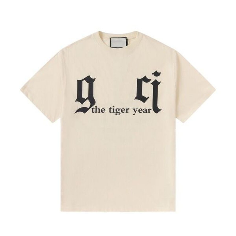 EU Size New Letter Printed T-Shirt High Quality Women's Men's Versatile Designer Short Sleeve Loose Bottoming Shirt Men's Plu