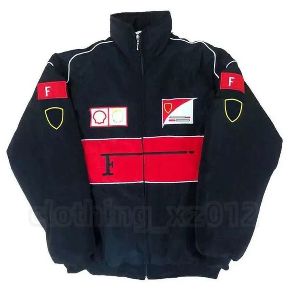 Euro American Mens Classic Jackets Designer Jacket F Racing Full Coats Embroidered Street Casual Tech Fleece Streetwear Outerwear Canada Coa