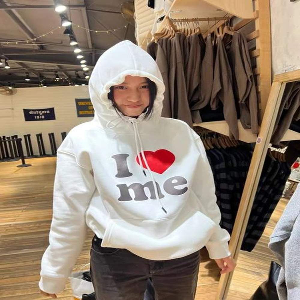 european and american ilove series slogan american plus size hooded