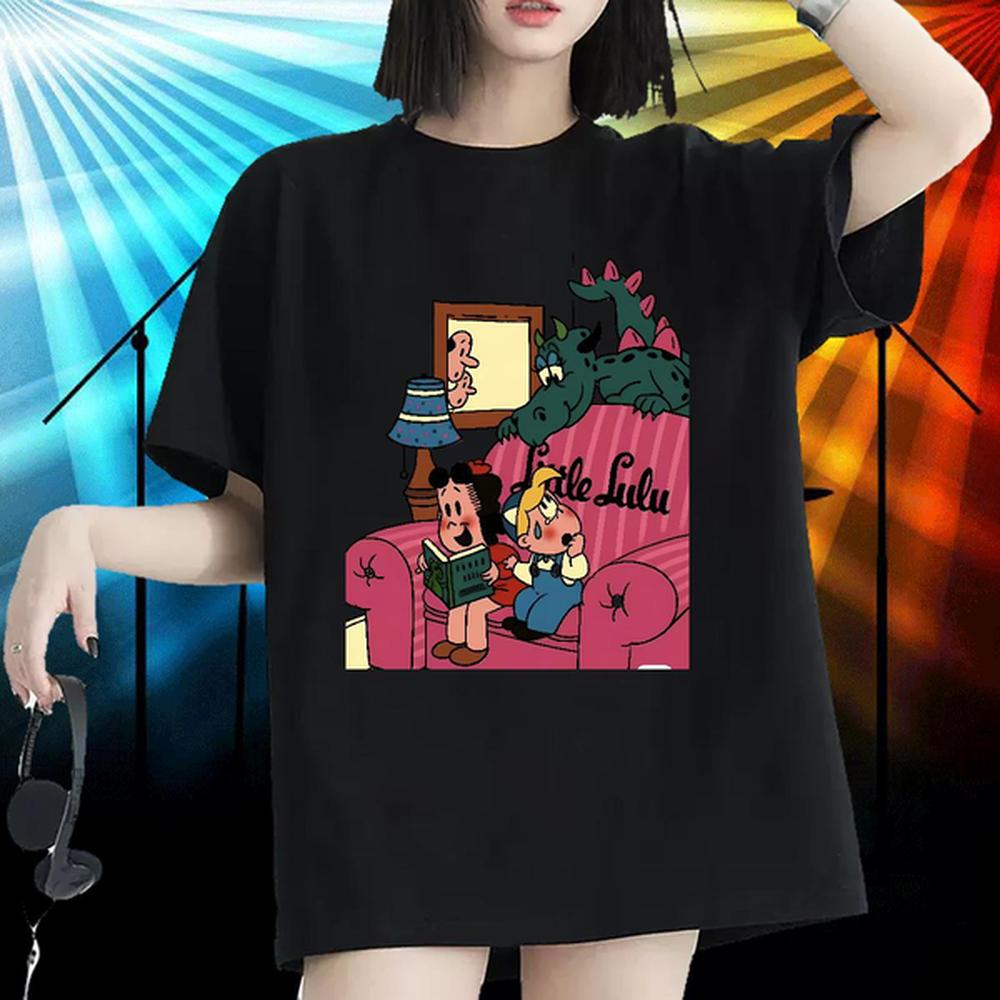 factory direct t shirts women crew neck cotton breathable black.png