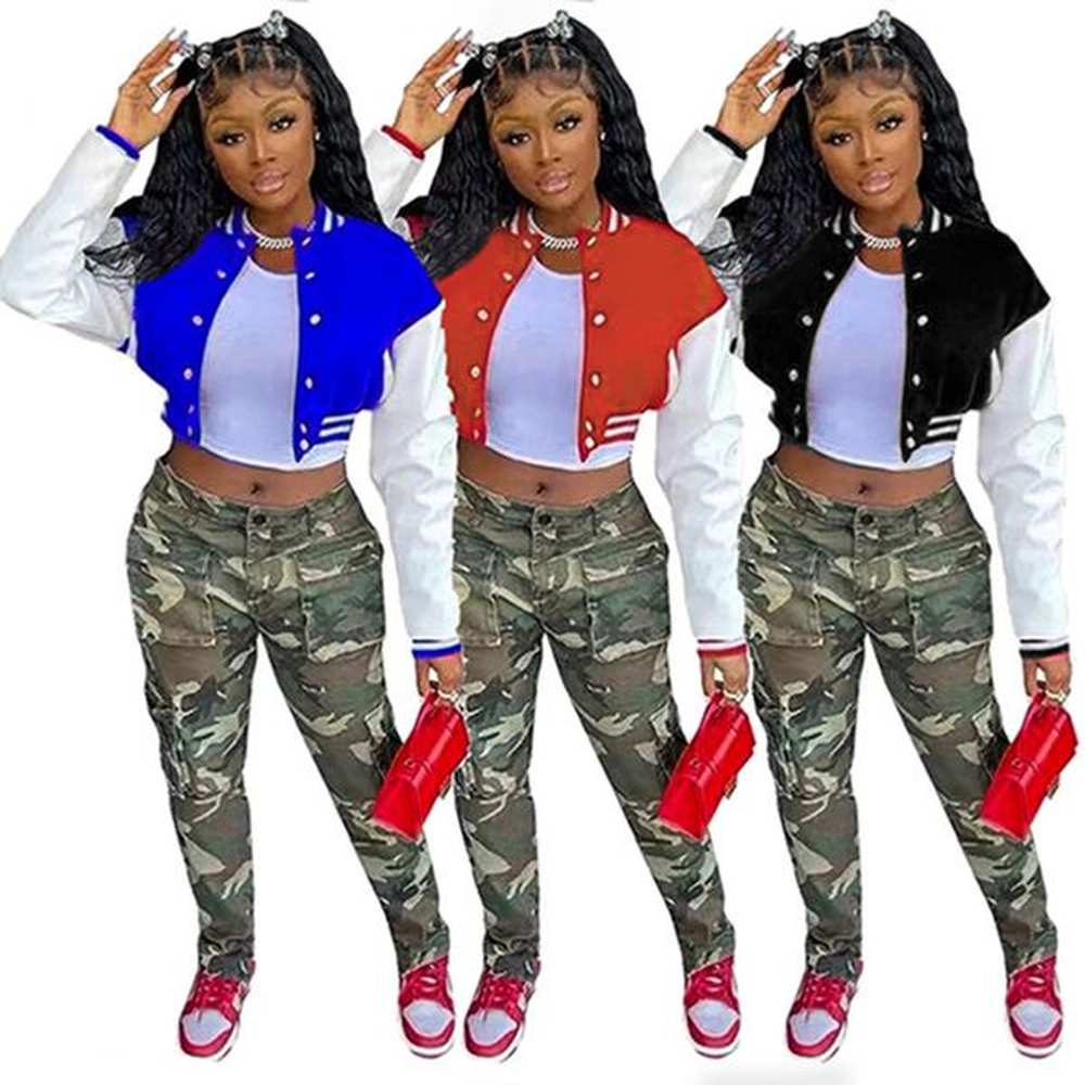 fall winter clothes women jacket crop top plus size sxl