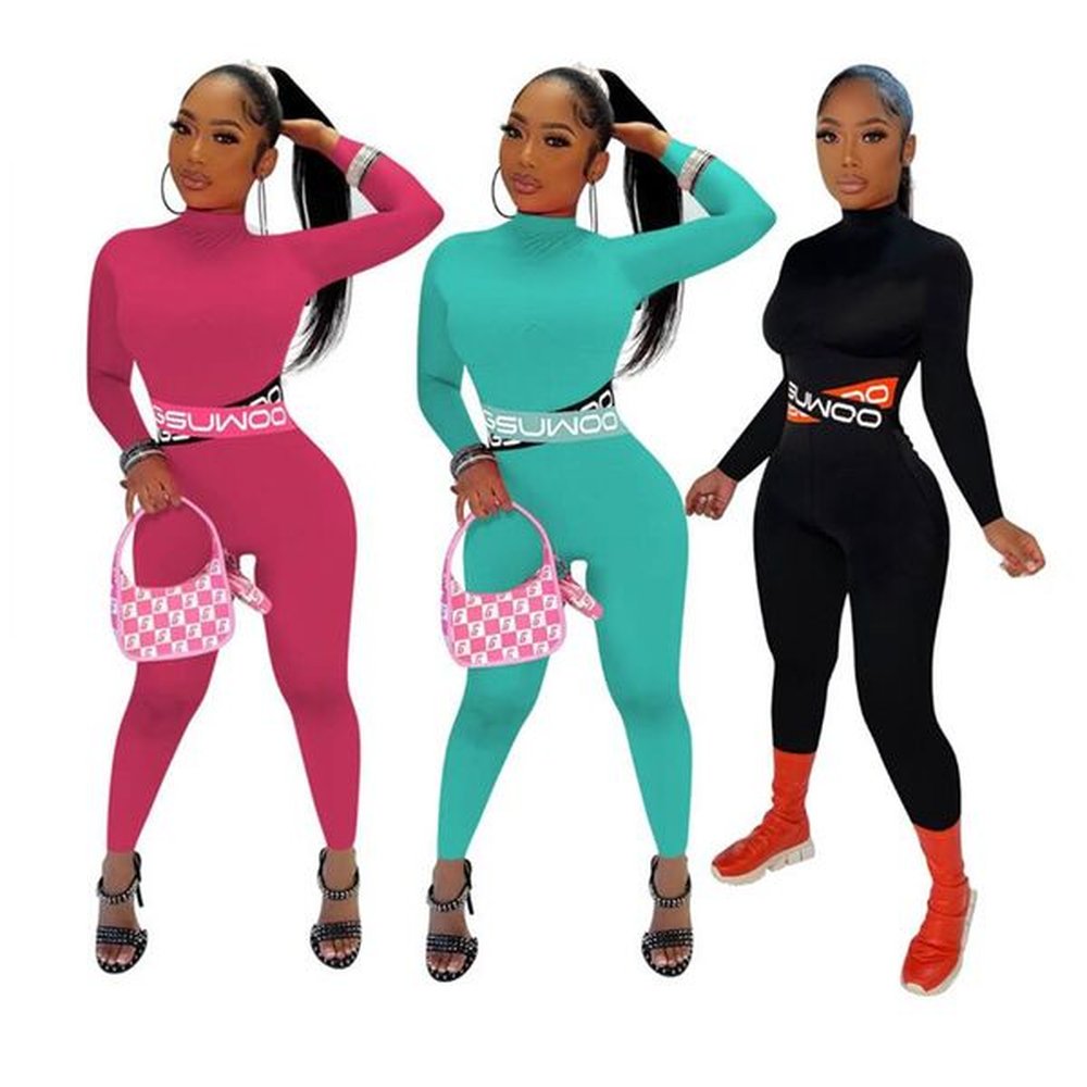fall winter jumpsuits women bodycon rompers xl long sleeve solid