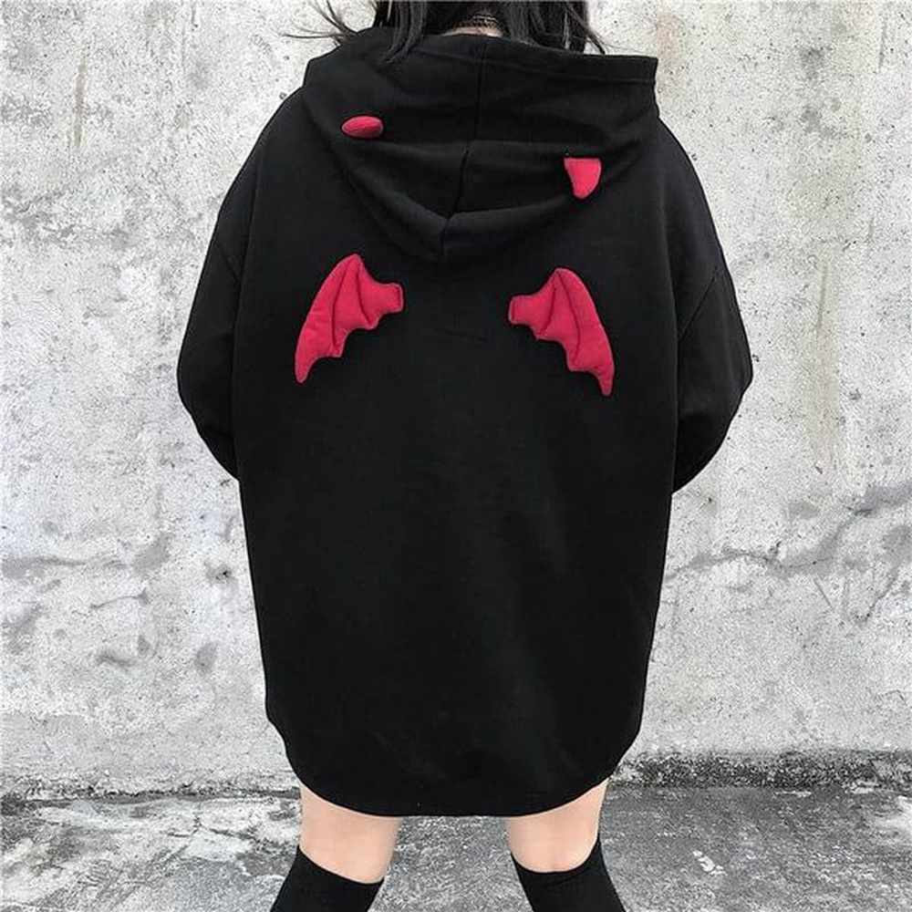 fall winter women sweatshirts high street harajuku cute hoodies punk