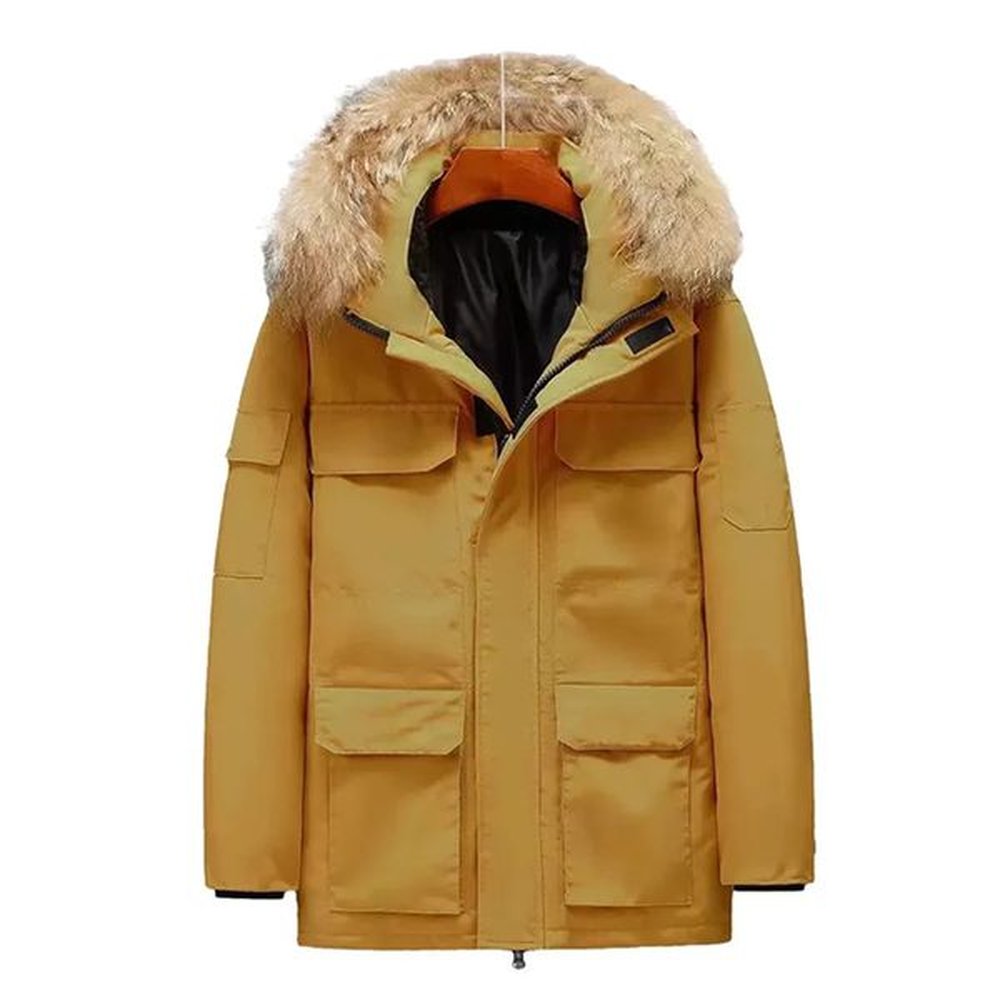Famous brand quality coat men's winter down jacket men's fashion snow suit waterproof and windproof quality fabric padded shawl wi