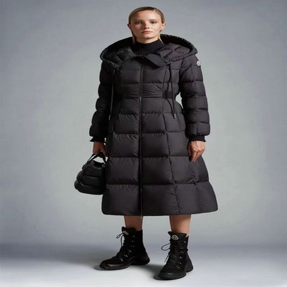 famous designer womens extended down jacket northern canada winter hooded