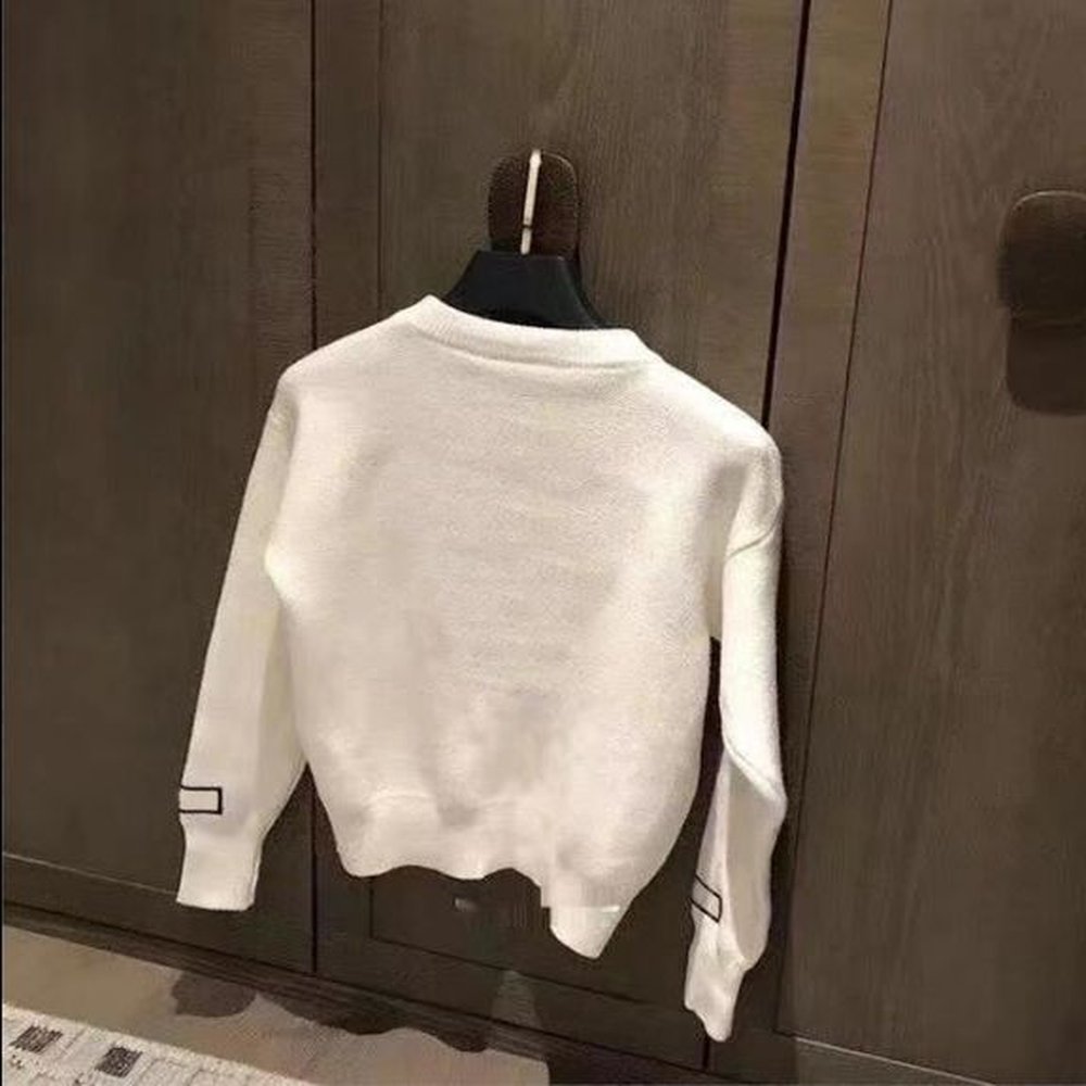 fashion autumn european highend custom womens sweater alphabet embroidery