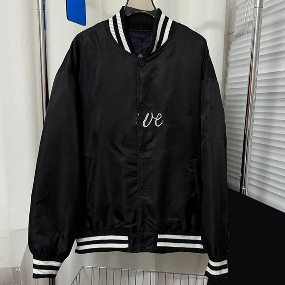fashion baseball coat unisex single breasted jacket autumn winter long