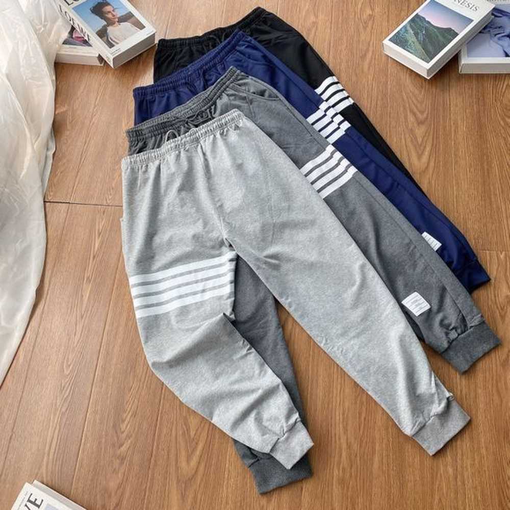 Fashion brand designer clothing brown classic bunched pants trousers trousers made of cotton men and women the same style
