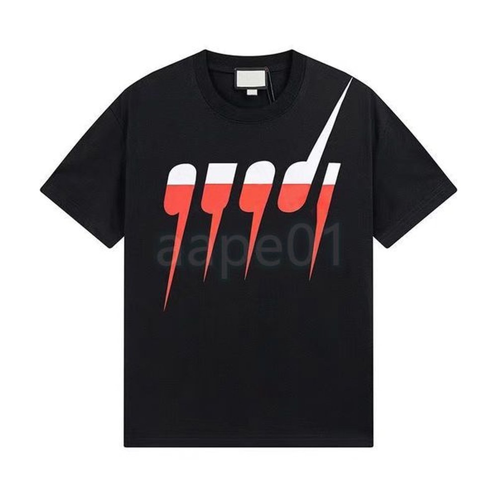 Fashion Brand Mens T Shirt Designer Letter Pattern Short Sleeve Casual Loose Womens T-shirt High Street Couple Top M-2XL