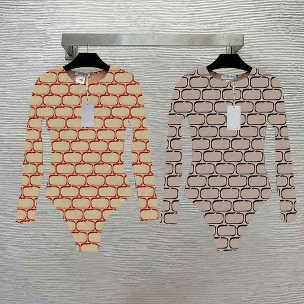 fashion brand women plaid swimwear long sleeve one piece bikini