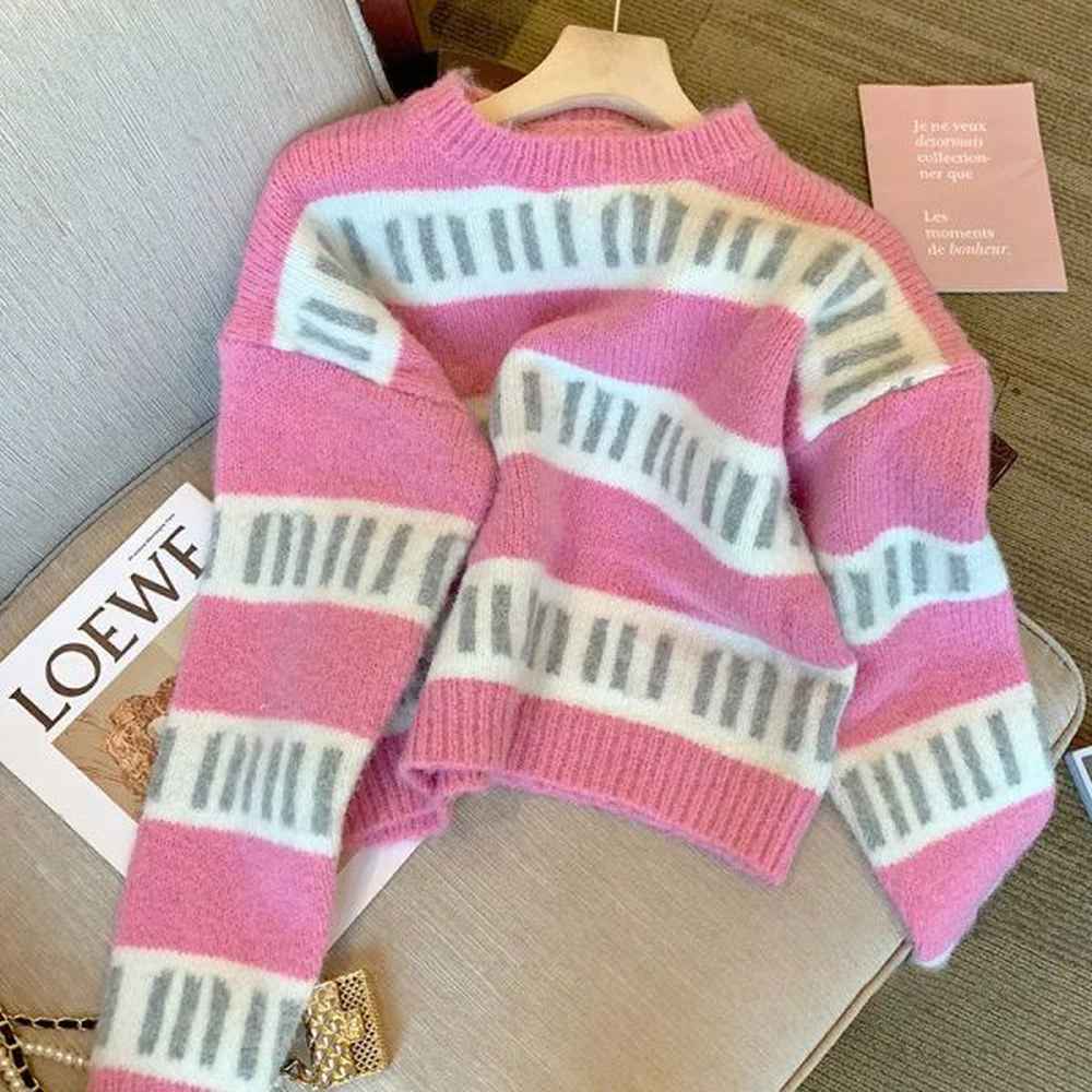 fashion cardigan new loose temperament letter print trend sweater sweater