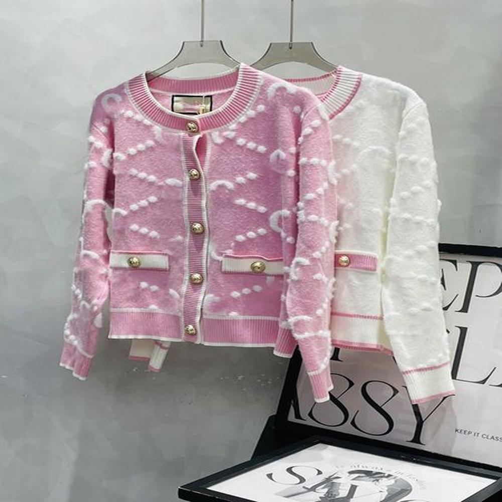 fashion classic letters designer womens sweaters pink clothes top