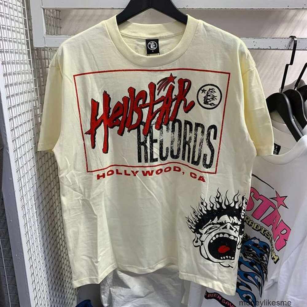 Fashion Clothing Mens Designer Tees TShirts American High Street Creative Fun Comics English Letter Printed Tshirt Mens Womens Loose Casual