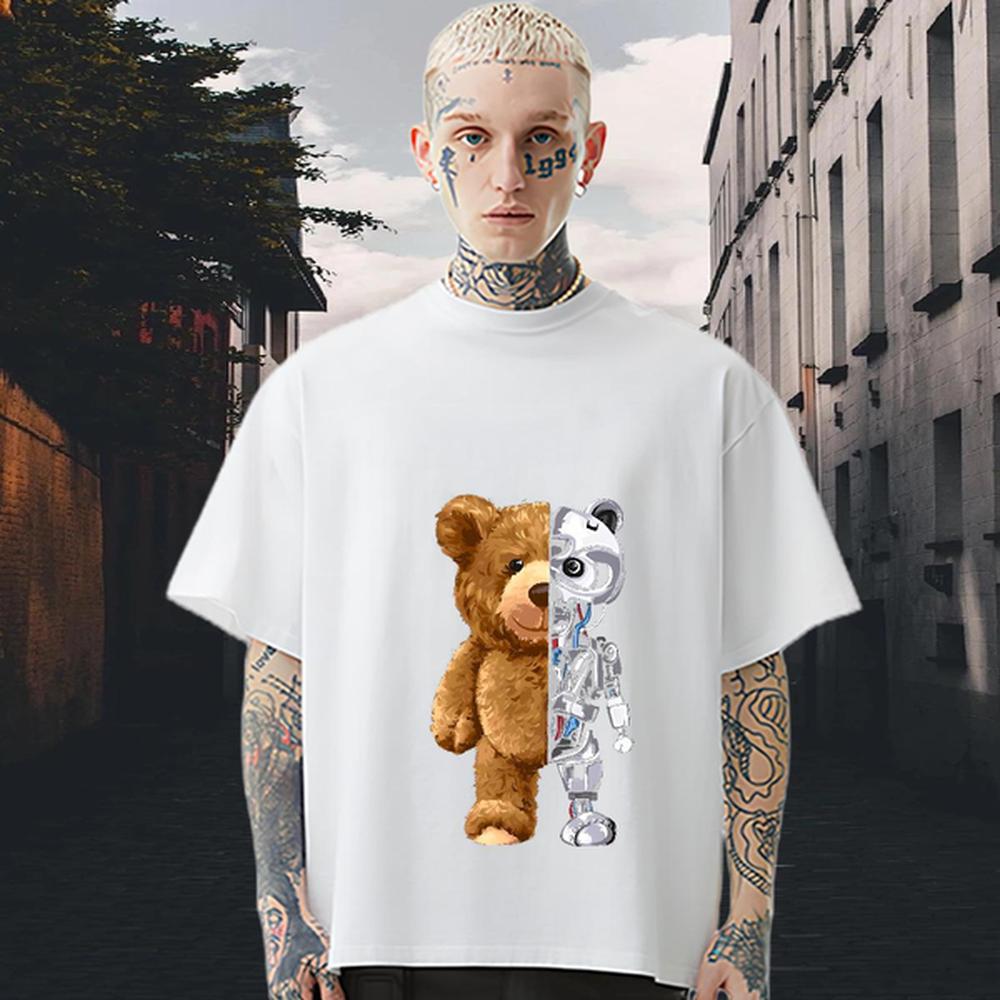 Fashion Design Mens T Shirts DIY Printed Casual Daily Wear Tshirt for Man Woman Crew Neck Cotton Breathable Cool Design
