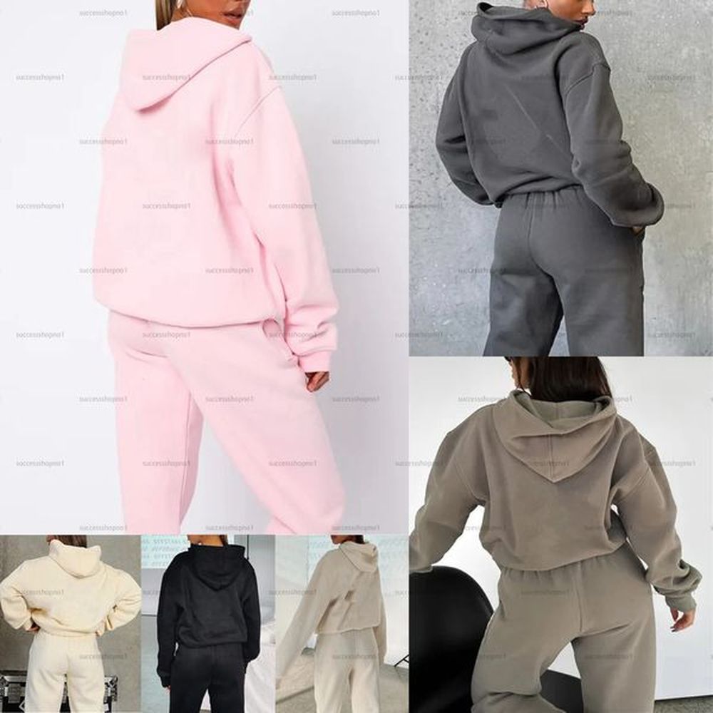 Fashion Designer hoodie Set Women Designer Tracksuit Casual Sporty Sweatsuit Pullover Hoodie And Loose Shorts Sweatpants Jogging Suit Outfit
