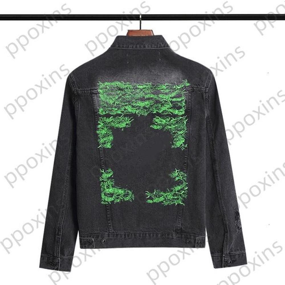 Fashion designer Men's Jacket Early Autumn New Dense Grass Arrow Casual Denim for Men and Women Winter Jackets Windbreakers Mens Coat