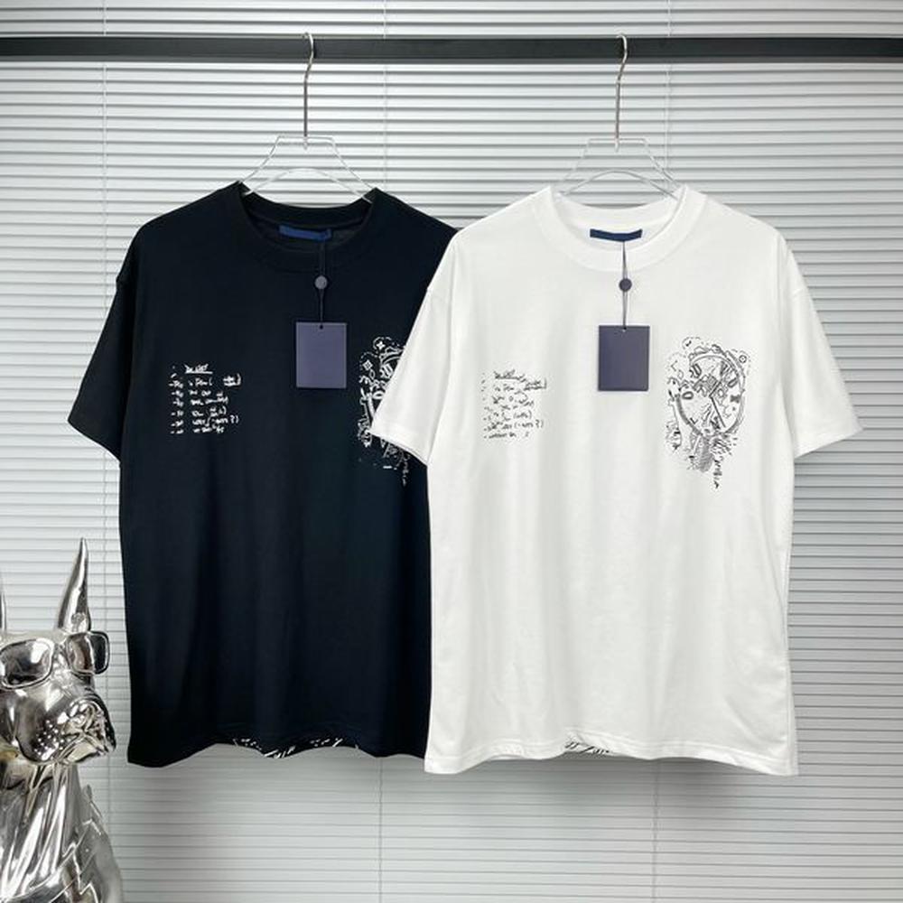 Fashion designer t shirts Polos mens plus size Tees Black and white shirt casual high-quality top, pure cotton short sleeved couple outfit X