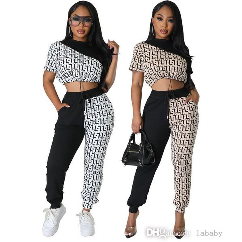 fashion designer tracksuit womens sweatsuit autumn piece set